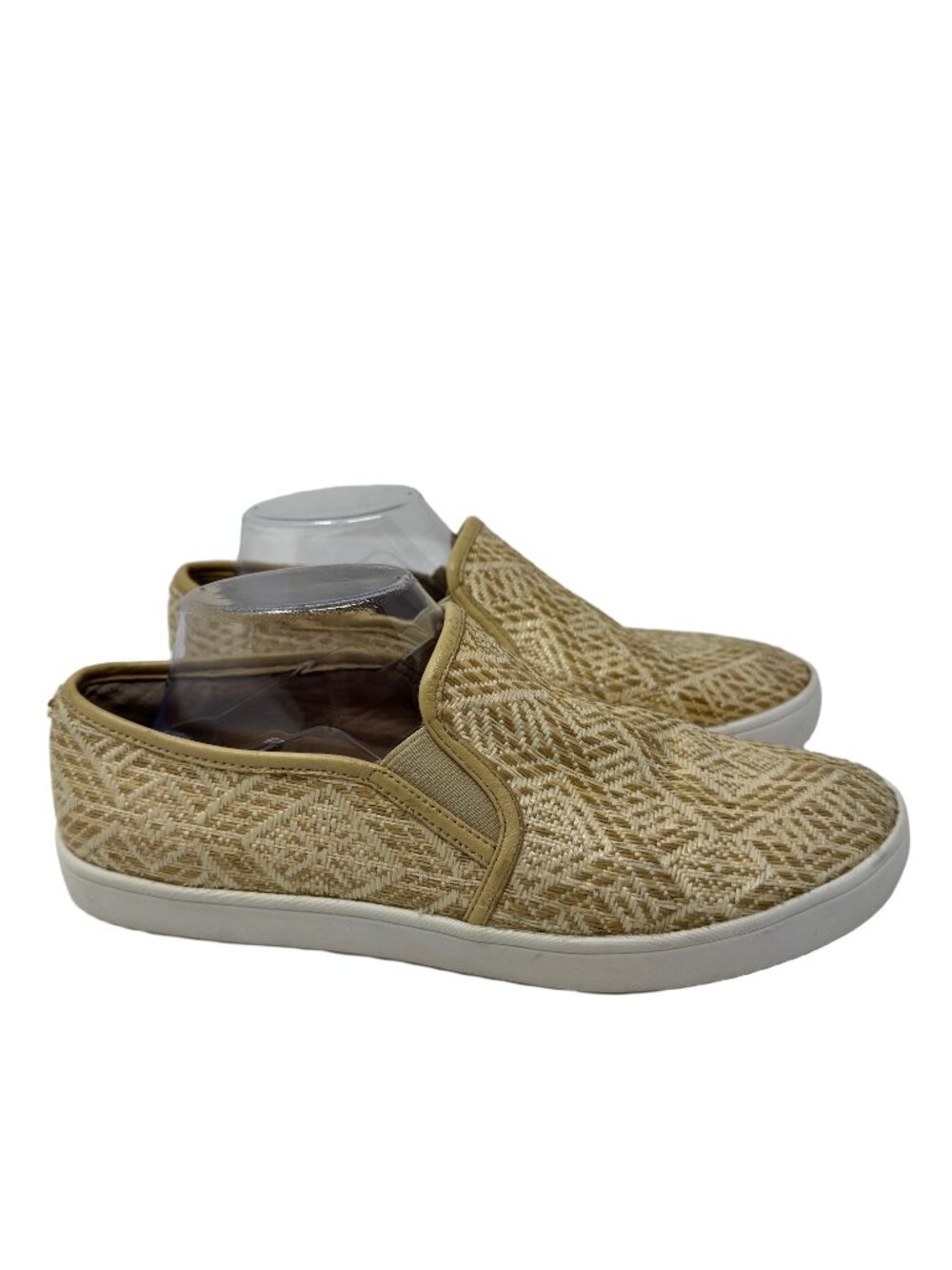 Women's Boho Coastal Woven Slip-On Sneakers 10 M Vacation Old Money Travel Class